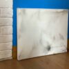 black and white marble resin art print