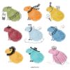 The Colour Bara art print showcases nine whimsical capybaras: sipping boba, wearing a scarf, sporting a unicorn horn, resembling a strawberry, flaunting wings, in a blue scarf, with a fuzzy collar, rocking a cowboy hat, and snugly wrapped in a pink towel.