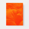 The Orange Sea art print features vibrant orange fabric with a wavy, wrinkled texture filling the frame to create an abstract design.